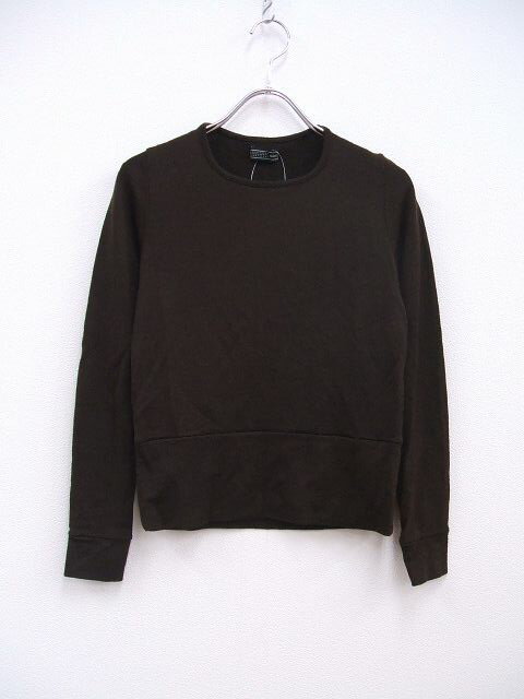 mina perhonen ウール地 mina時代 カットソー ブラウン レディース ミナペルホネン【中古】2-1107T