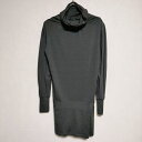 PLAIN PEOPLE ニット地 ペチコート付き ウールスカート セットアップ チャコールグレー レディース プレインピープル【中古】4-0415M(4)
