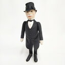 Steiff Gentleman in Morning 3000個限定 1986年 フェルト人形 ヴィンテージ ぬいぐるみ ブラック ベージュ レディース シュタイフ【中古】5-0214G