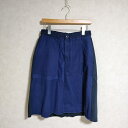 ARTE POVERA 切替 スウェット布帛 スカート ブルー ネイビー レディース アルテポーヴェラ【中古】3-0623G