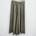 JOURNAL STANDARD L'essage コットンリネンキュロットパンツ 定価19800円 24SS カーキ ジャーナルスタンダードレサージュ【中古】...