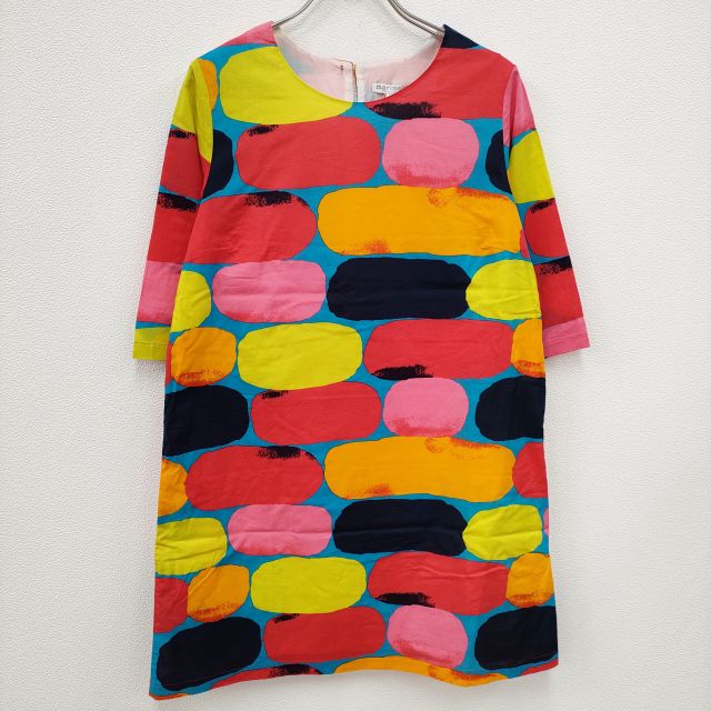 marimekko PUMPERNIKKELI プンペルニッケリ サイズ34 ワンピース ライトブルー 多色 レディース マリメッコ【中古】4-0403M
