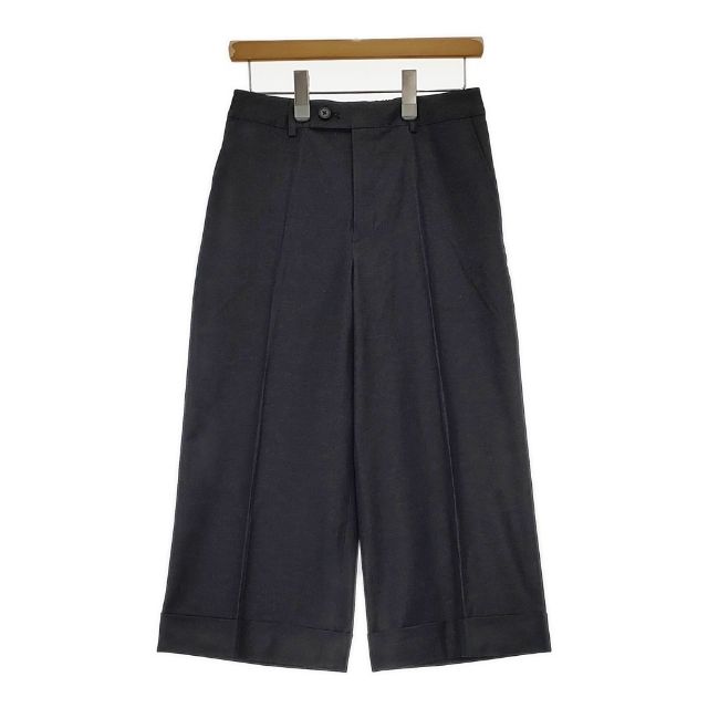 J.PRESS 新品 洗える 吸水速乾 コットン麻シェルドライ クロップド パンツ 定価20900円 パンツ チャコールグレー レディース ジェイプレス【中古】5-0601M