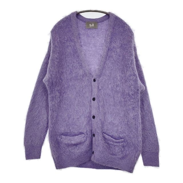 cassette カセット mohair shaggy C/D 定価46200円 WISM モヘヤ カーディガン 23AW パープル メンズ【..