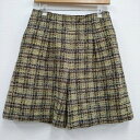 IENA 22030900078040 BALLI CROWN Tweed ショートパンツ ハーフパンツ ショーツ 定価18700円 22AW グリーン レディ...