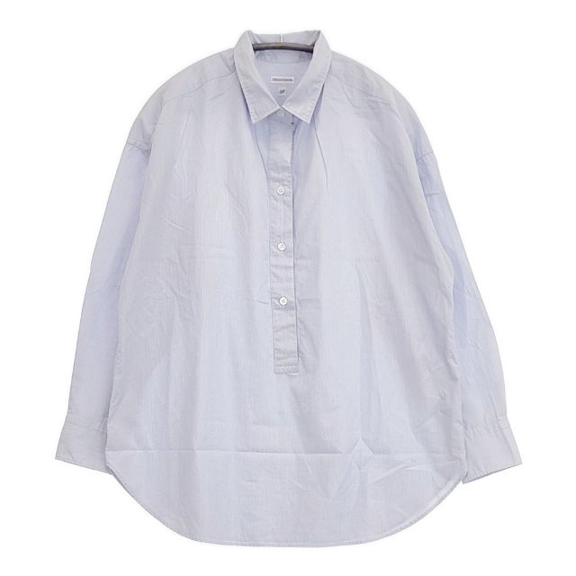 DRESSTERIOR ストライプ プルオーバー コットン ブラウス シャツ ブルー レディース ドレステリア【中古】5-0924M(4)