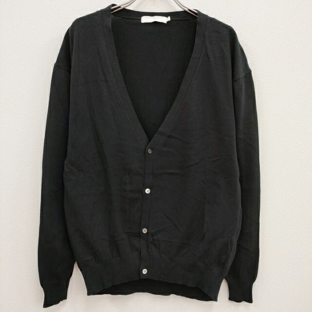 Graphpaper 新品 Suvin Cardigan GU191-80066 定価30800円 0 コットン カーディガン ブラック レディース グラフペーパー【中古】4-0310M♪