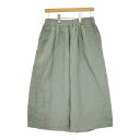 Le Minor リネン ワイド イージー パンツ カーキ レディース ルミノア【中古】5-0312M