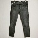 RED CARD カットオフ加工 Anniversary 25th ジーンズ デニムパンツ チャコールグレー レディース レッドカード【中古】4-0102G
