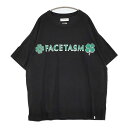 FACETASM クローバー・ロゴプリントオーバーサイズTシャツ KG0-TEE-U12 半袖Tシャツ カットソー ブラック メンズ ファセッタズム【中古】5-0704S