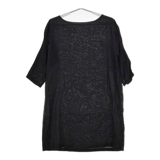 fog linen work リトアニアリネン 5分袖 ワンピースチュニック ブラック レディース フォグリネンワーク【中古】5-0424M fog linen work リトアニアリネン 5分袖 ワンピースチュニック ブラック レディース フォグリネンワーク【中古】5-0424M