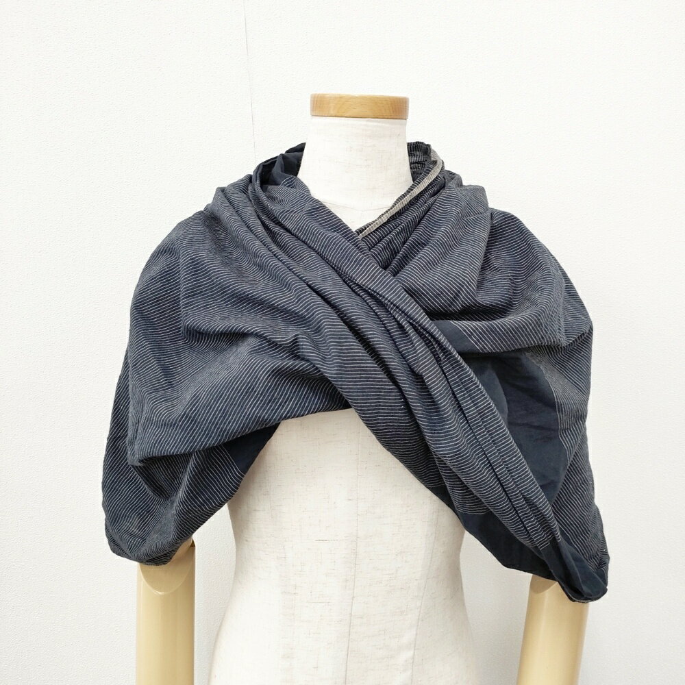 babaghuri コットン インド製 J0533ESF31 スヌード ネイビー レディース ババグーリ【中古】5-0918G