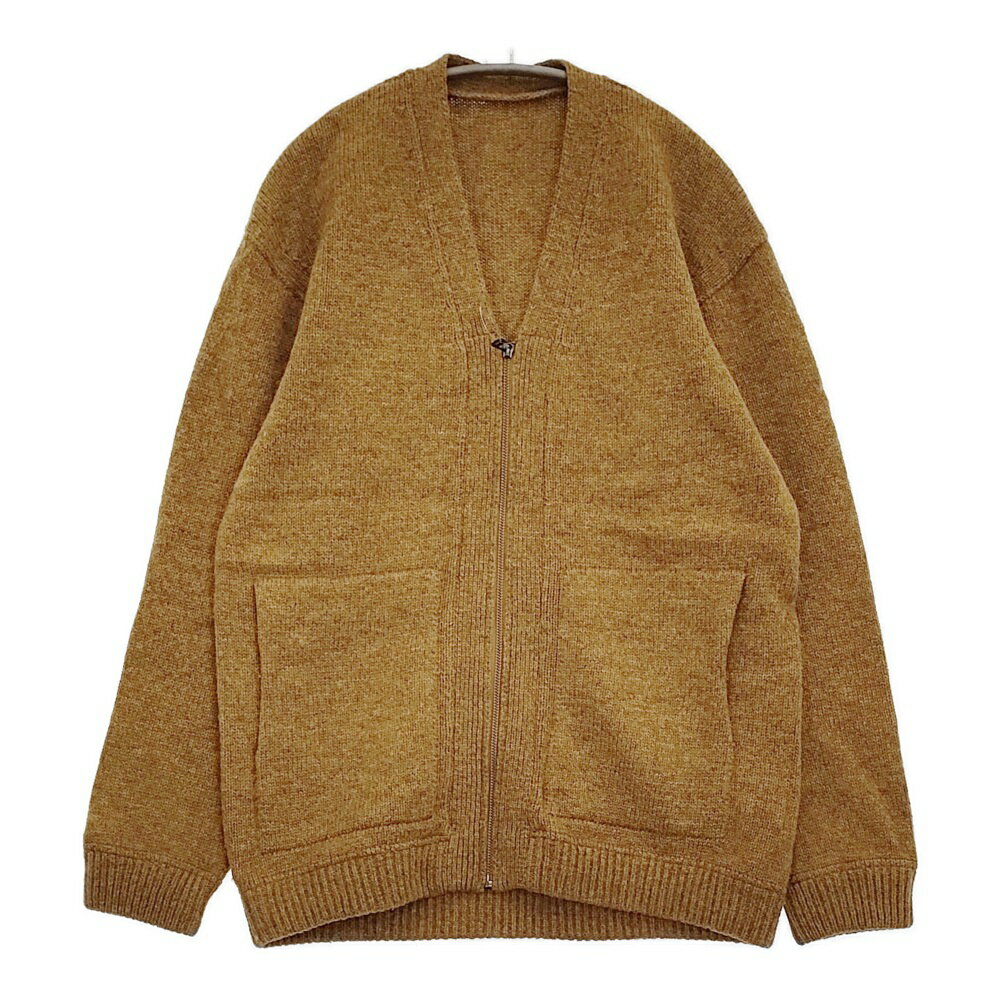 crepuscule Whole Garment V/N Zip Cardigan サイズ1 定価22000円 1703-009 カーディガン マスタード ..