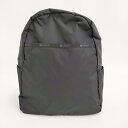 LeSportsac DAILY BACKPACK リサイクルドブラック 定価17600円 リュック・デイパック ブラック レディース レスポートサック【中古】5-0908G