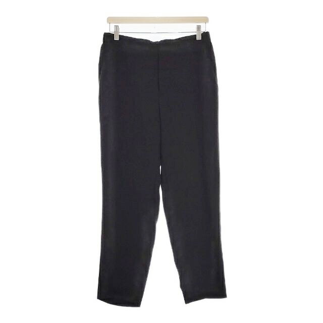 L'EQUIPE 新品 トリアセライトダブルクロスパンツ サイズ40 定価30800円 イージー パンツ 24SS ブラック レディース レキップ【中古】4-0912M