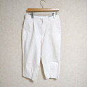 YAECA CHINO CLOTH PANTS TAC STRAIGHT チノタックストレート 68651 サイズ30 パンツ ホワイト レディース ヤエカ【中古】3-0410M△