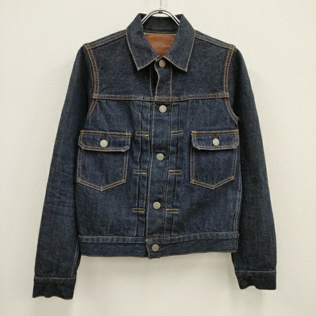 LENO L1801-JJ002 2nd Gジャン サイズ02 デニムジャケット ネイビー レディース リノ【中古】4-0711M