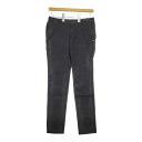pas de calais 製品染め コットン パンツ ブラック レディース パドカレ【中古】5-0119G