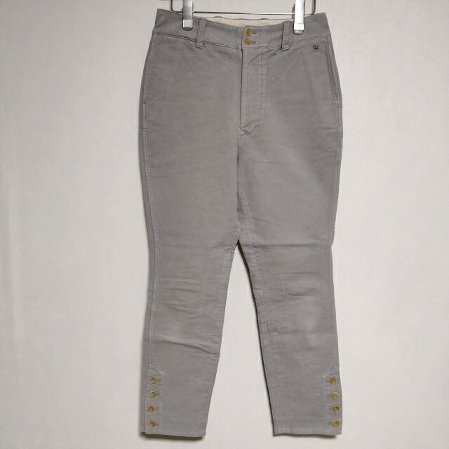 45R/45rpm 起毛ストレッチ馬比女 定価35200円 ジョッパーズ パンツ グレー レディース フォーティーファイブアールピーエム【中古】4-1212T