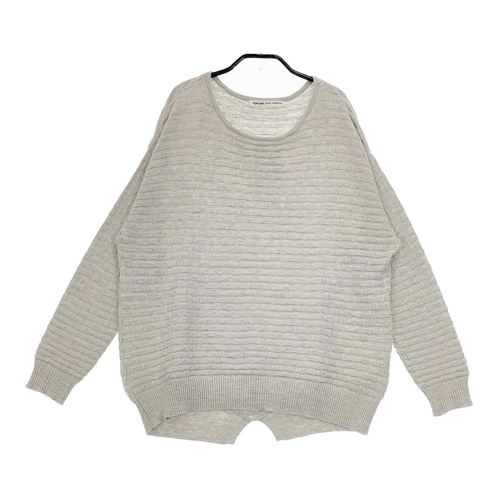 Conges payes/ADIEU TRISTESSE B3994RKW300 シルク混 セーター ニット グレー レディース コンジェ ペ..