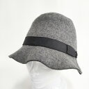 KIJIMA TAKAYUKI サイズ2 ウール混 帽子 ハット グレー レディース キジマタカユキ【中古】4-1206T(4)