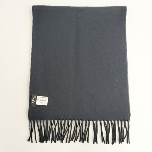 A.P.C. ウールカシミヤ 無地 ストール マフラー ネイビー レディース アーペーセー【中古】4-1206T A.P.C. ウールカシミヤ 無地 ストール マフラー ネイビー レディース アーペーセー【中古】4-1206T