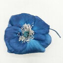 la fleur anemone 花 コサージュ ブローチ ブルー レディース ラフルール【中古】5-0330G