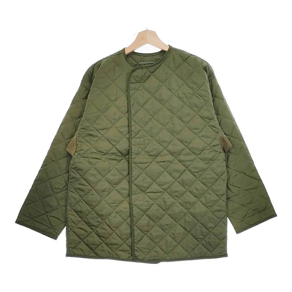 UK MILITARY LINER SMOCK 170/112 ライナー ミリタリー ノーカラー キルティングジャケット カーキ イギリス軍【中古】5-0110T