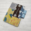 mina perhonen/ほぼ日 piece blue mix 2019年 パッチワーク 刺繍 手帳カバー 多色 レディース ミナペルホネン/ほぼ日【中古】4...