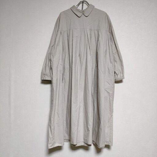 休日と詩 portom20019 さくらロングシャツ? コットン ドレス ワンピース ライトグレー レディース 休日と詩【中古】4-0829M 休日と詩 portom20019 さくらロングシャツ? コットン ドレス ワンピース ライトグレー レディース 休日と詩【中古】4-0829M