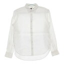 R&D.M.Co- リネン 長袖シャツ ホワイト レディース オールドマンズテーラー【中古】5-0227M(4)