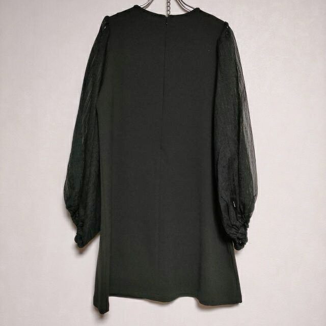 KASTANE 袖レースチュニック ワンピース ブラック レディース カスタネ【中古】4-0210M