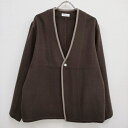 AQUELLOS OJOS VERDES 新品 SC-10-9 Tyrolean cardigan 3 チロリアンカーディガン 23AW 茶 メンズ アケヨスオホスヴェルデス4-0330T♪