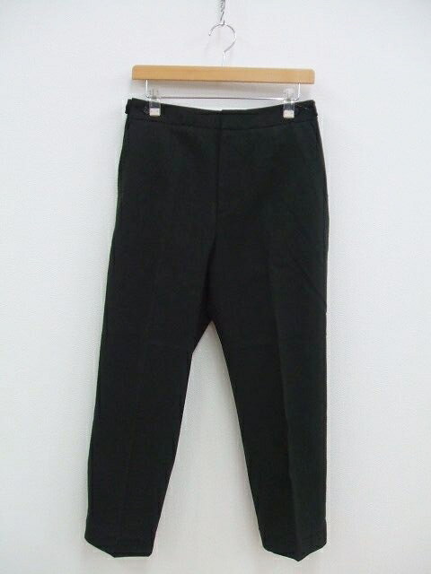 MARGARET HOWELL 578-0143602 WASHED COTTON TWILL パンツ チャコールグレー レディース マーガレットハウエル【中古】1-1229M