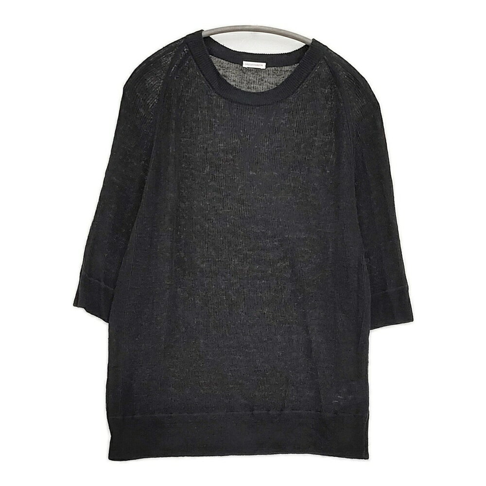 DRESSTERIOR リネンニット 085-16072 ドルマンスリーブ ニット ブラック レディース ドレステリア【中..