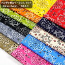 スケアバンダナ柄 カットクロスセット 1セット11枚入り 30cm×34cmサイズ 綿100%