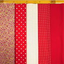 50cmカットクロス 5種セット 同系色 レッド系