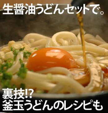 【 送料無料 】【ネット限定】ロングセラー！讃岐うどん ならではの 生醤油うどんセット | 釜玉うどん 釜玉 つゆ付き 並切麺 本場 香川 純生麺 に負けない 半生 コシ モチモチ さぬきうどん 人気 udon セット お取り寄せ グルメ 内祝い 誕生日祝い 父の日 贈答 贈り物 RCP