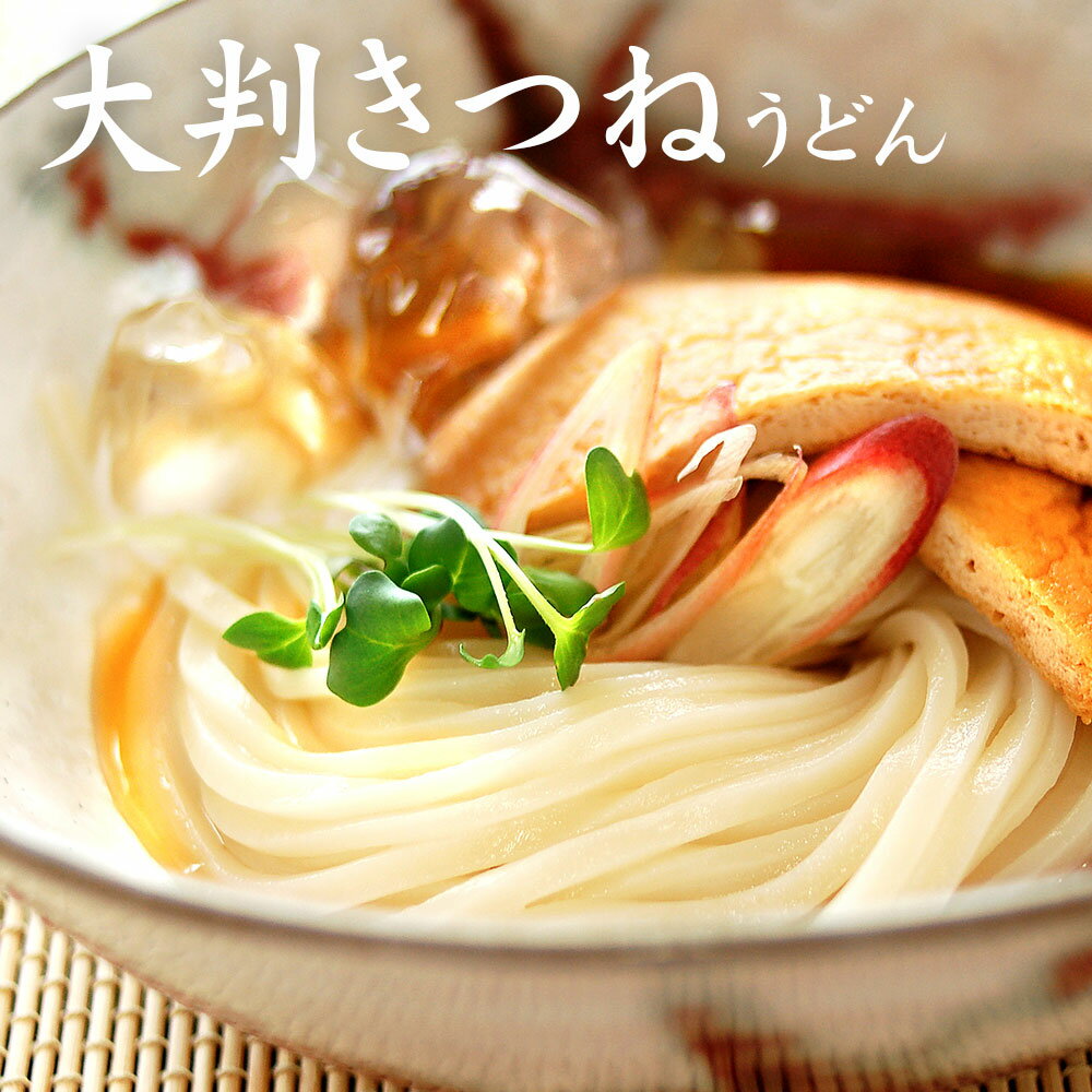 黄金の大判きつねうどん4人前