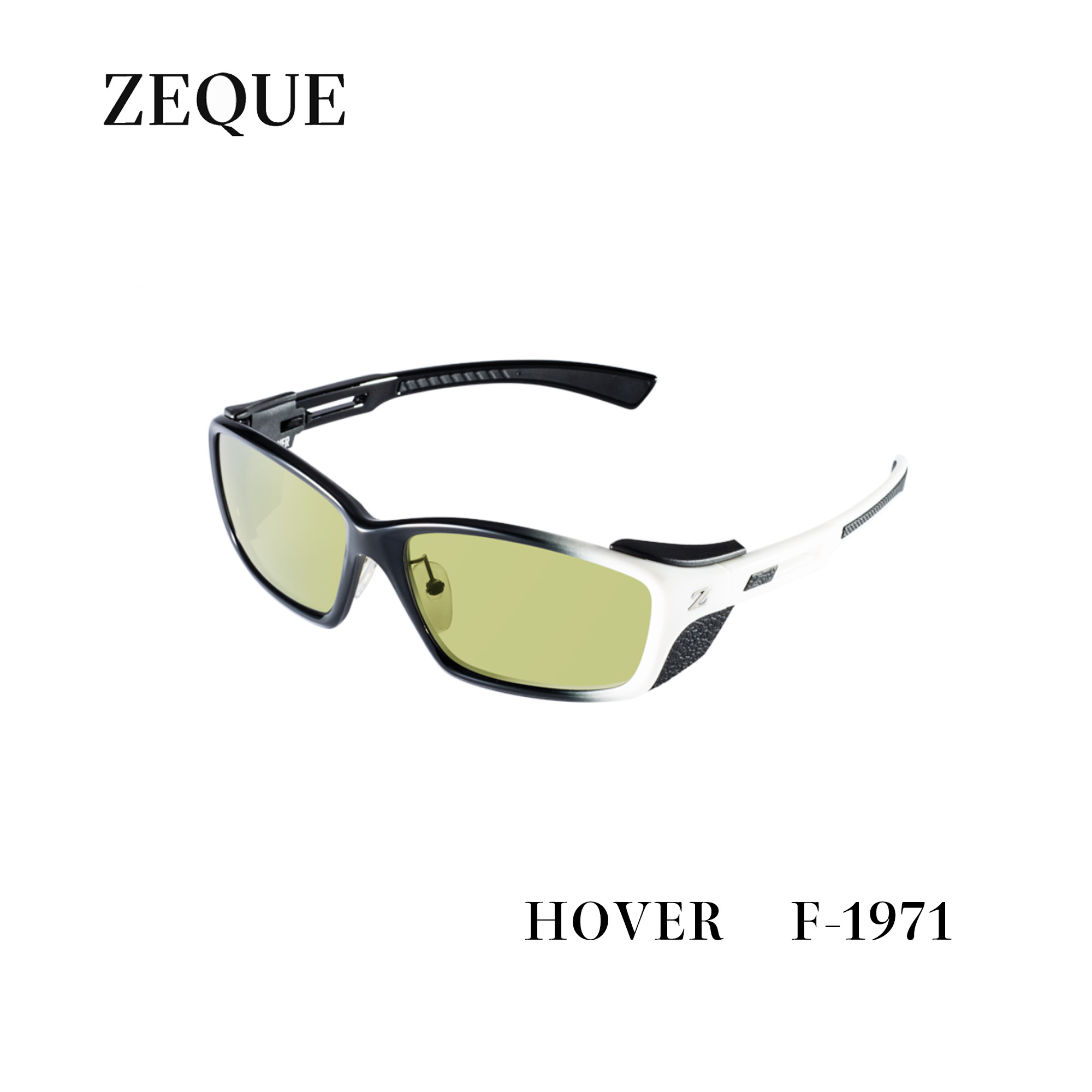 タレックス サングラス レディース HOVER　■BLACK / WHITE GRADATION　・EASE GREEN　F-1971・偏光サングラス　 Zeque/ゼクーZEAL OPTICS 　グレンフィールド　タレックス　マリンレジャー　釣り　フィッシング