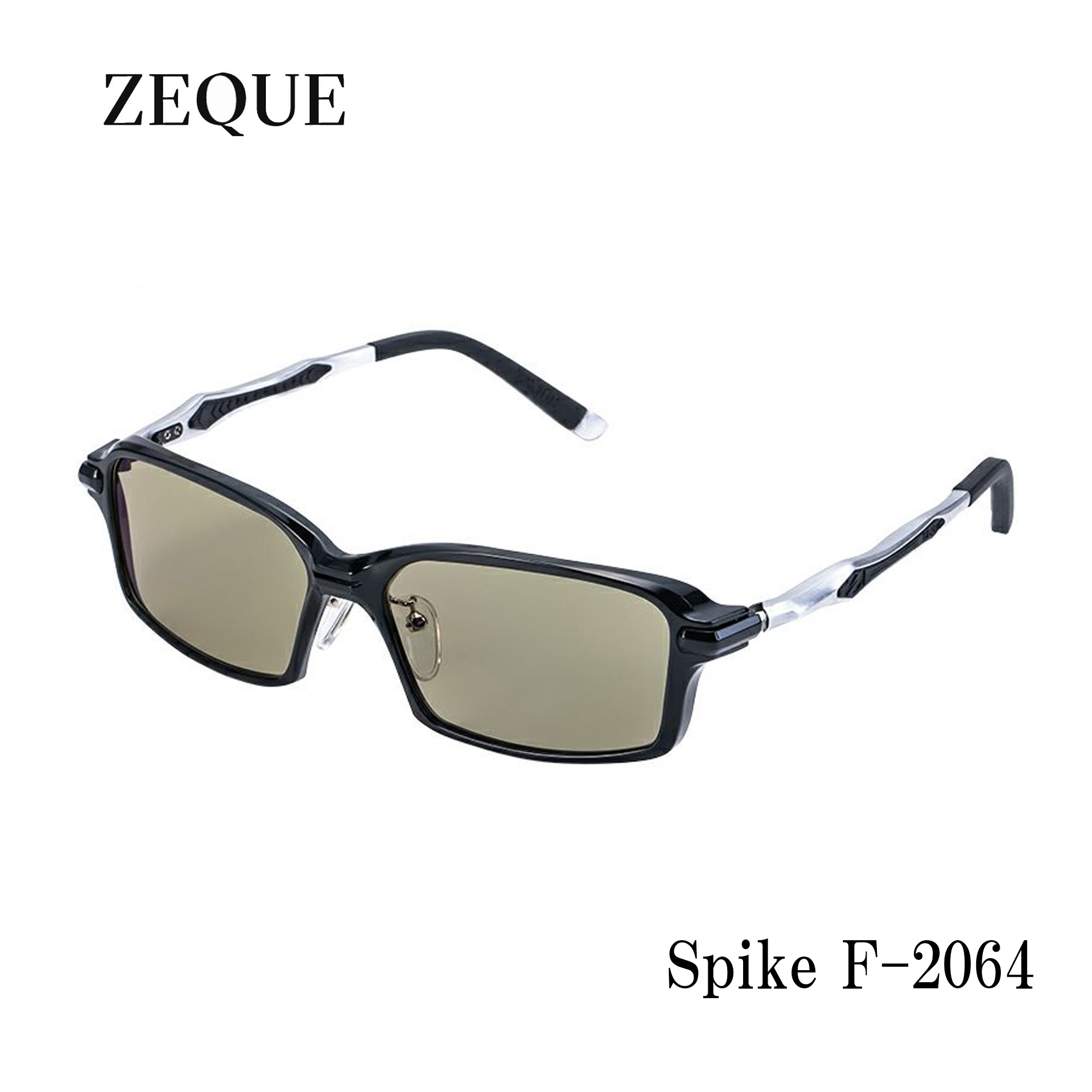 タレックス サングラス レディース ■Spike F-2064　Zeque / ゼクー　偏光サングラス　タレックストゥルービュースポーツ・FRAME: BLACK / SILVERZEAL　グレンフィールド　マリン　釣り　フィッシング　マリンレジャー　スポーツグラス　機械屋