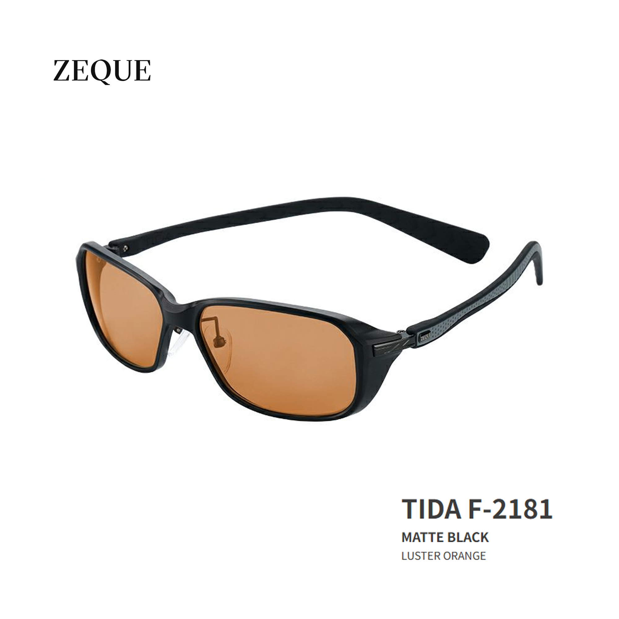 ■TIDA F-2181　Zeque / ゼクー　偏光サングラス　タレックスマットブラック　グレンフィールド　フィッ..