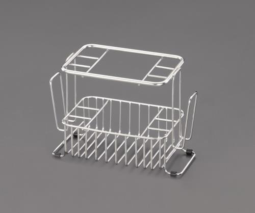 ESCO エスコ 141x 72mm 歯ブラシスタンド(ステンレス製) EA638LF-94