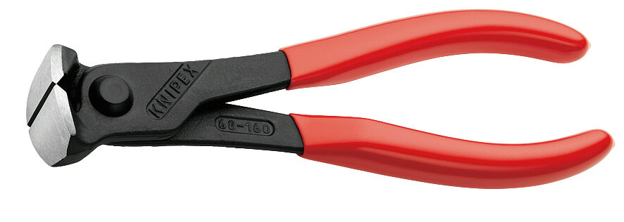 KNIPEX クニペックス エンドカッティングニッパー 160mm プラスチックコーティングハンドル 6801-160