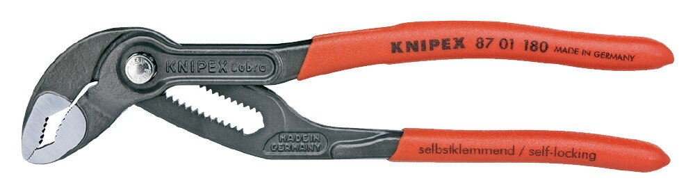 KNIPEX ˥ڥå ֥ Cobra ݥץץ饤䡼 180mm ץ饹åƥ󥰥ϥɥ 8701-180SB
