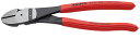 KNIPEX クニペックス 強力型斜ニッパー ベントタイプ 200mm プラスチックコーティングハンドル 7421-200
