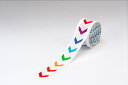 リンレイテープ 矢印印刷PETテープ NO655YJ-Rainbow-B 50mm×10M 30巻入
