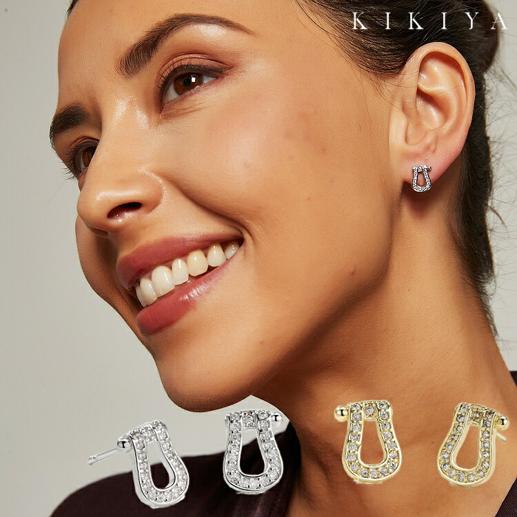 ピアス 馬蹄 ピアス 可愛い シルバー ゴールド ニッケルフリー アクセサリー 金属アレルギー 対応 ピアス k18 仕上 母の日 ホワイトデー クリスマス 誕生日プレゼント レディース シンプル ジュエリー kikiyaのサムネイル