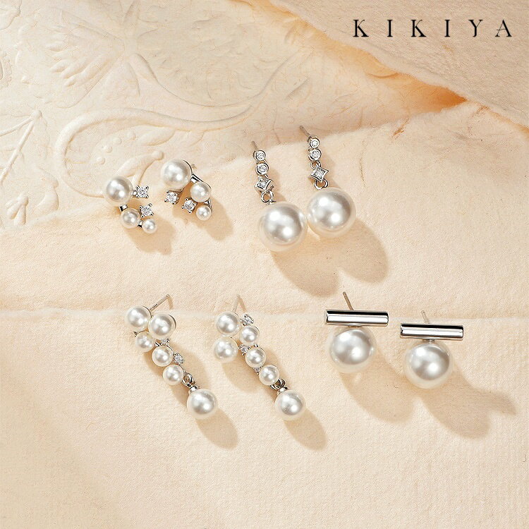 【楽天ランキング受賞】 ピアス 4種 レディース パールピアス 淡水パール 華奢 シルバー k18 仕上 ニッケルフリー アクセサリー 金属アレルギー 対応 ピ...