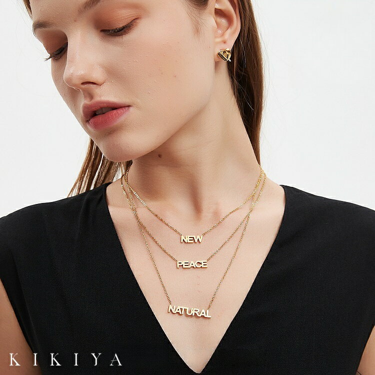 【POINT UP★最大50%OFF】 【楽天1位受賞】 ネックレス レターネックレス チェーン 50cm イニシャルネックレス サージカルステンレス ステンレ...